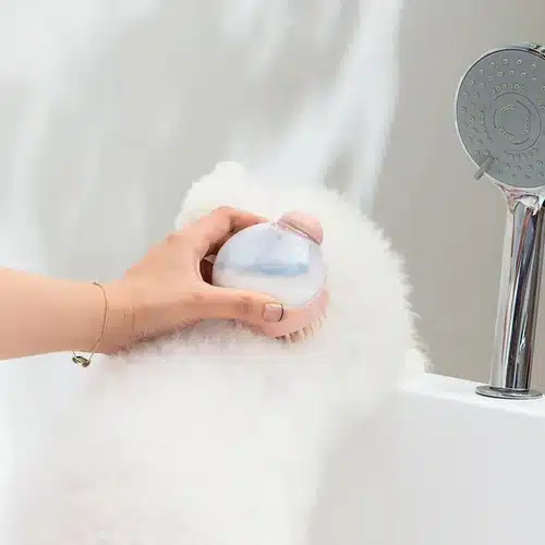 Cepillo de Baño para Mascotas — Silicona Suave con Dispensador de Shampoo y Masaje - Imagen 3